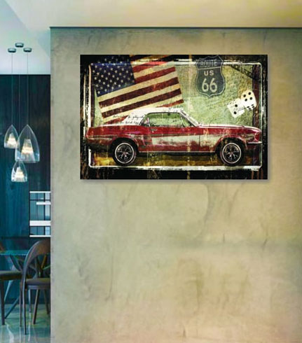 Vintage Classic Car - Wall Decor Vintage Classic Car - Wall Decor
